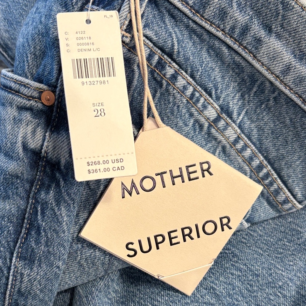 Mother The Outsider Flood Jeans – Are We There Yet Size 28 | NWT - Picture 4 of 16